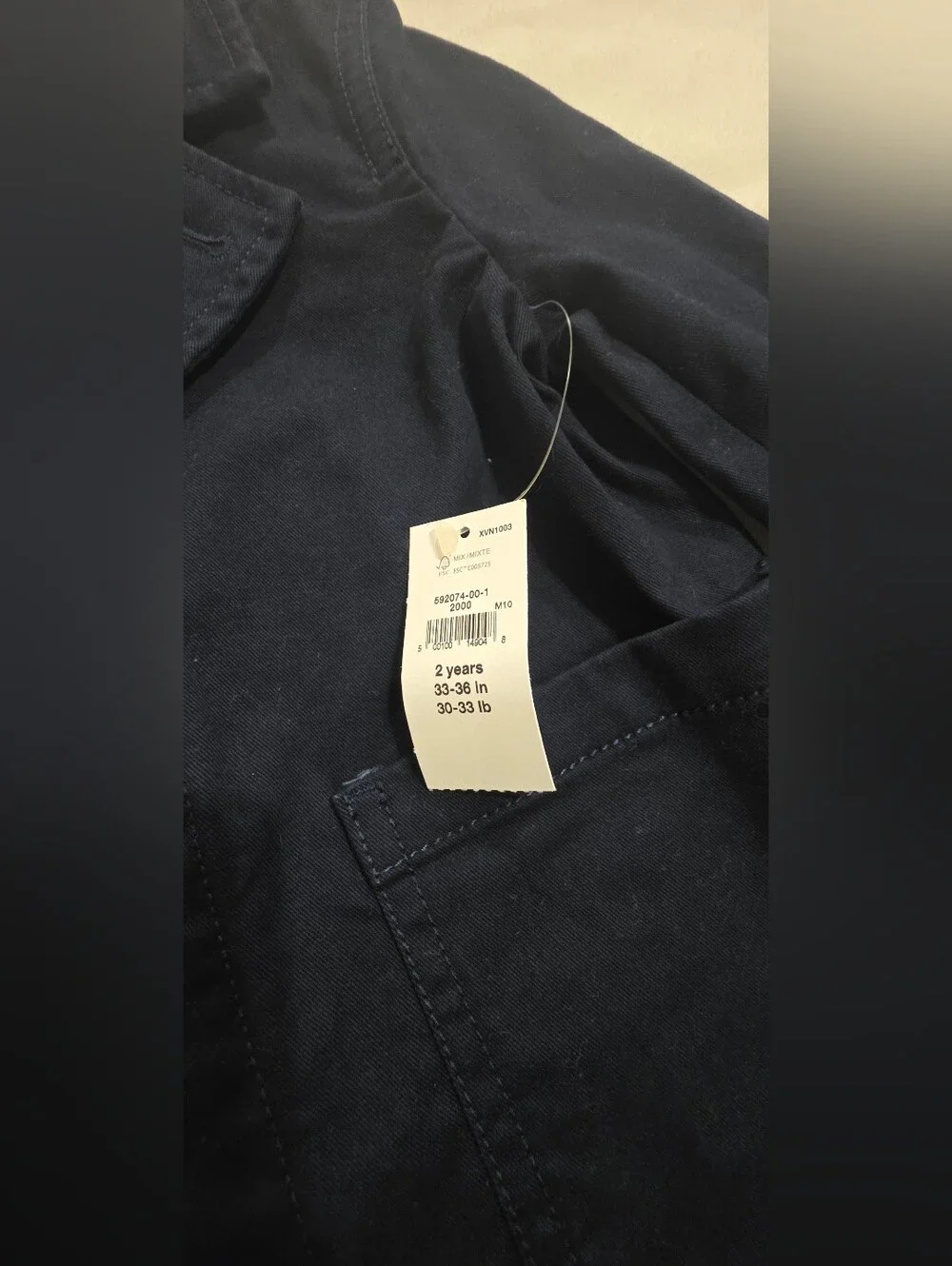 NWT - GAP Navy Toddler Boy Khaki Blazer Size 2T